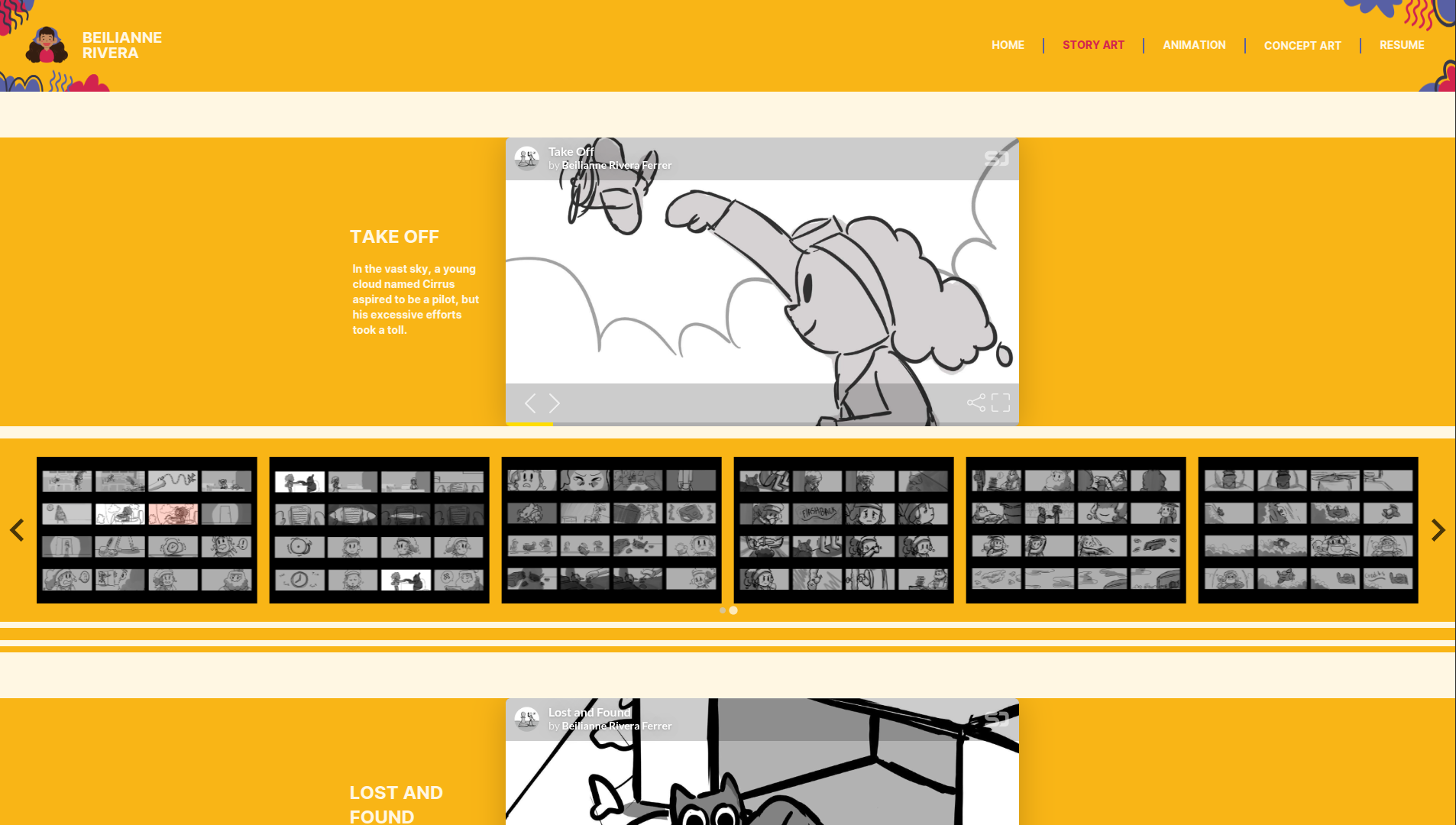Beilianne Portfolio screenshot