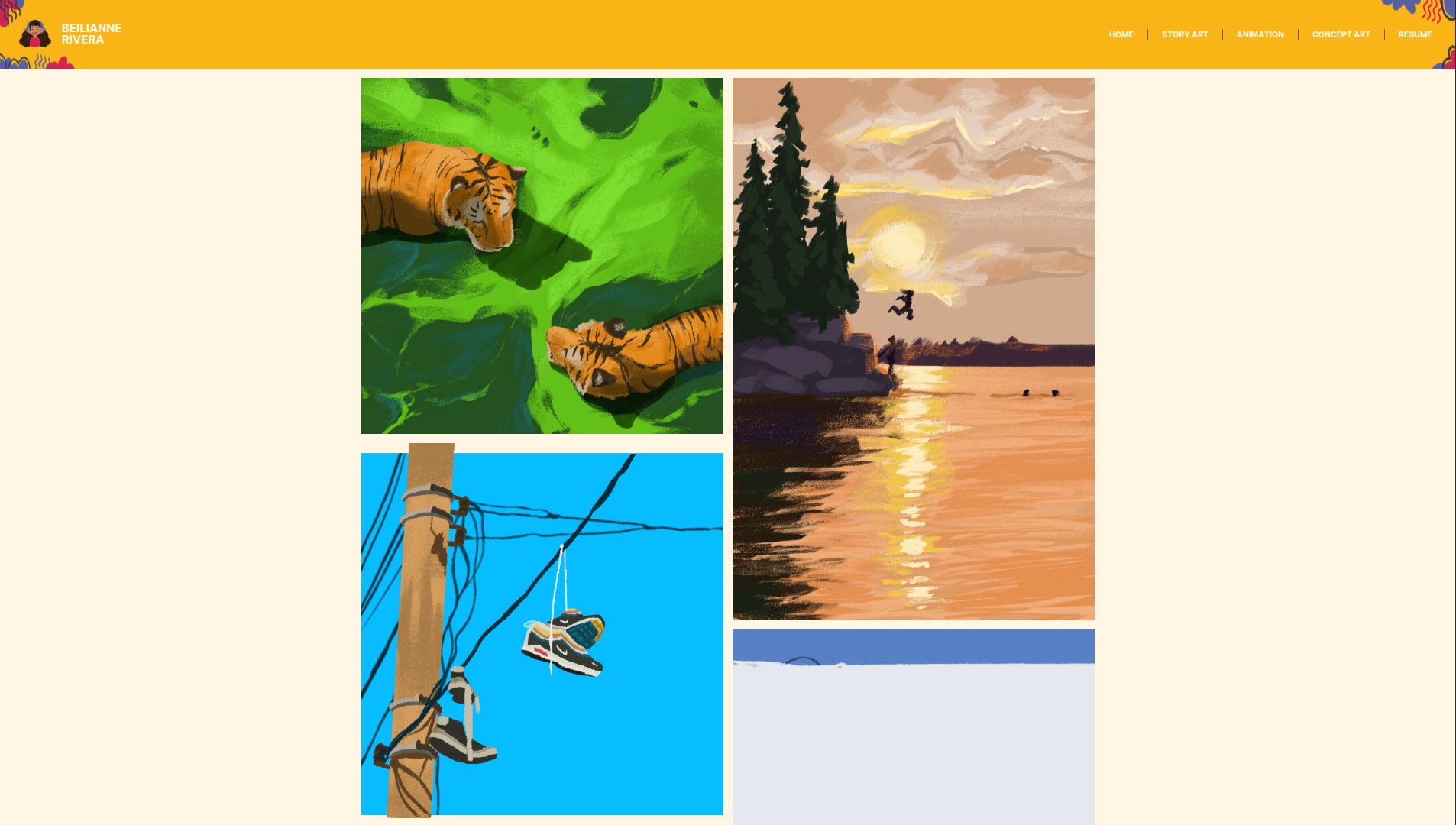 Beilianne Portfolio screenshot